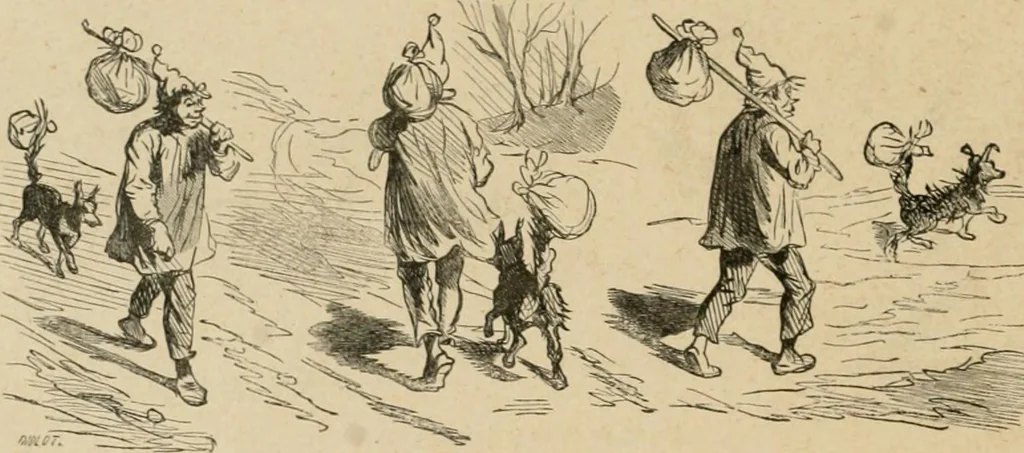 An illustration from La caricature et les caricaturistes ;, 1900, leaf 157