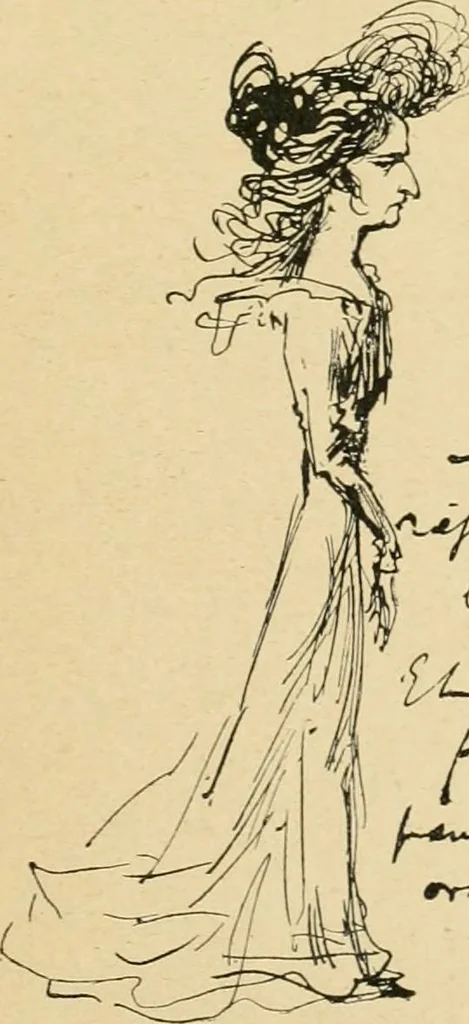 An illustration from La caricature et les caricaturistes ;, 1900, leaf 16