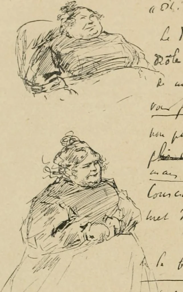 An illustration from La caricature et les caricaturistes ;, 1900, leaf 17