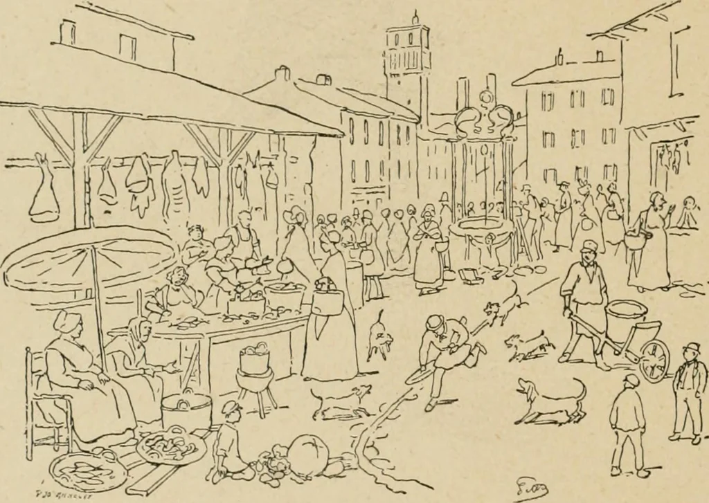 An illustration from La caricature et les caricaturistes ;, 1900, leaf 177
