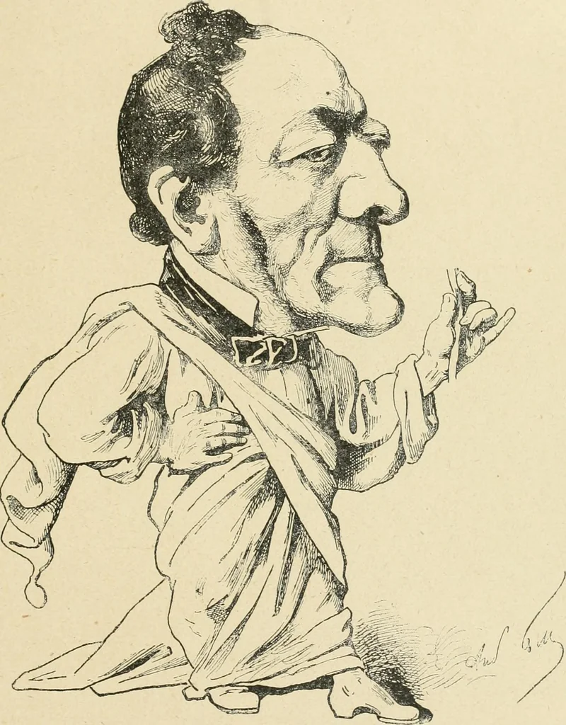 An illustration from La caricature et les caricaturistes ;, 1900, leaf 184