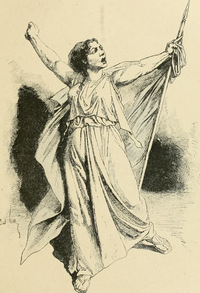 An illustration from La caricature et les caricaturistes ;, 1900, leaf 188