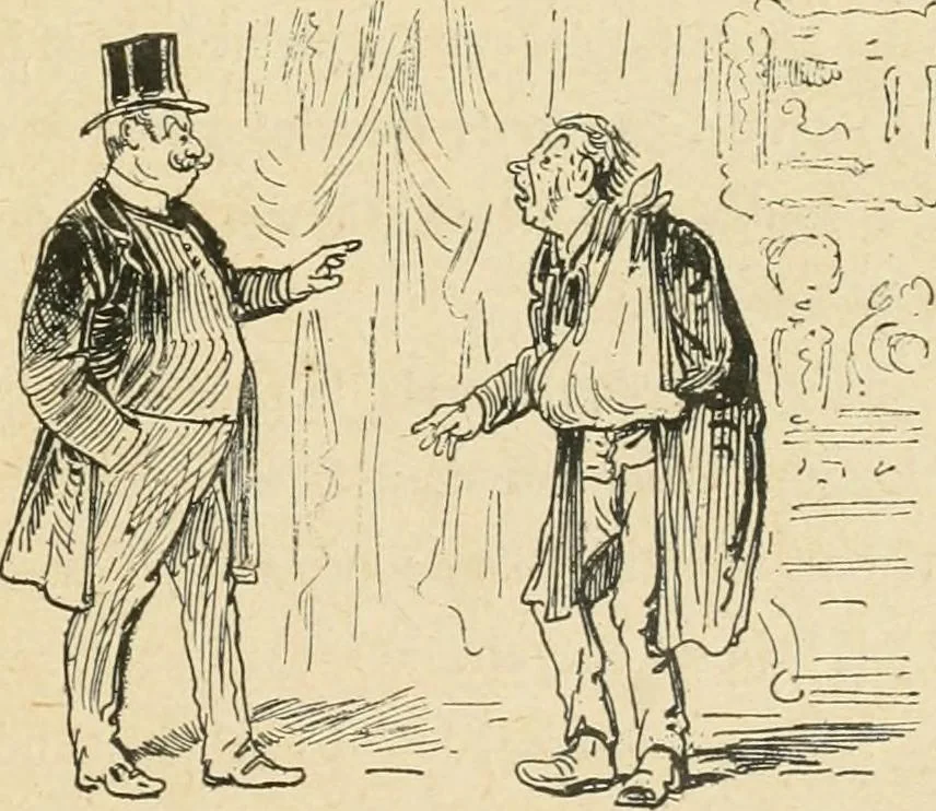 An illustration from La caricature et les caricaturistes ;, 1900, leaf 216