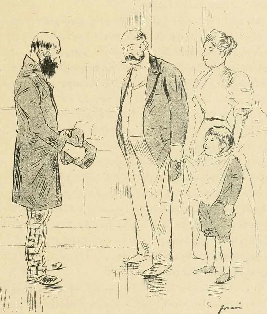 An illustration from La caricature et les caricaturistes ;, 1900, leaf 240