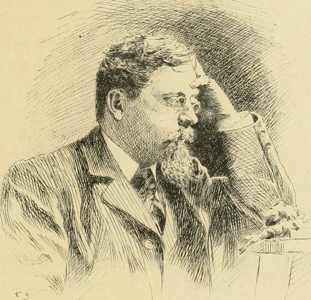 An illustration from La caricature et les caricaturistes ;, 1900, leaf 266