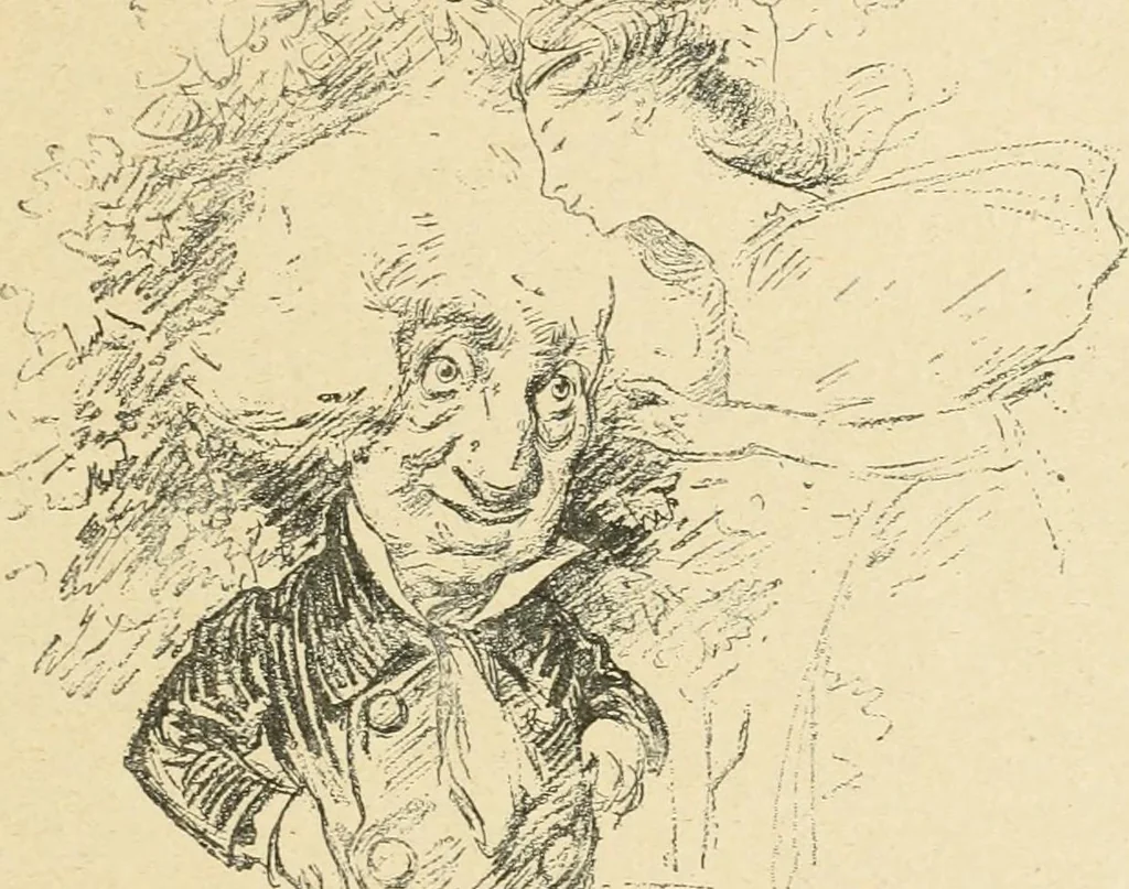 An illustration from La caricature et les caricaturistes ;, 1900, leaf 270