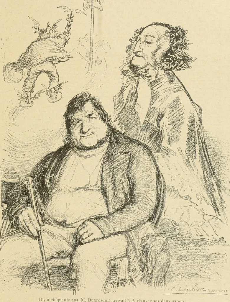 An illustration from La caricature et les caricaturistes ;, 1900, leaf 282