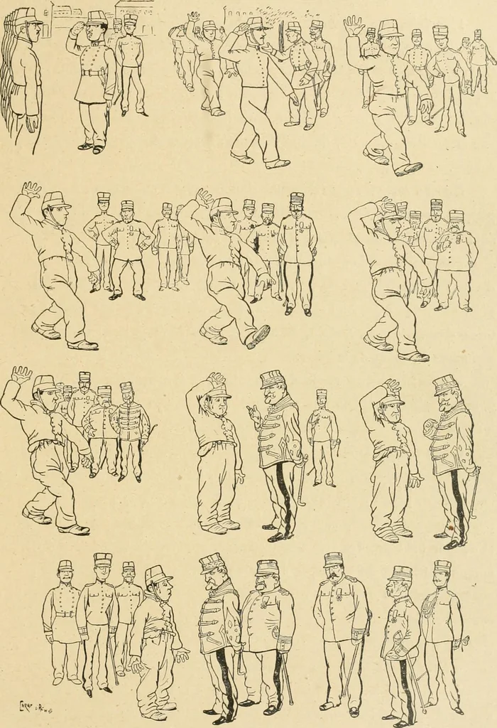 An illustration from La caricature et les caricaturistes ;, 1900, leaf 298