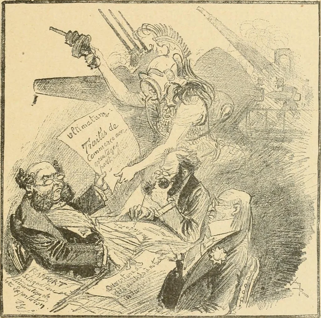An illustration from La caricature et les caricaturistes ;, 1900, leaf 320