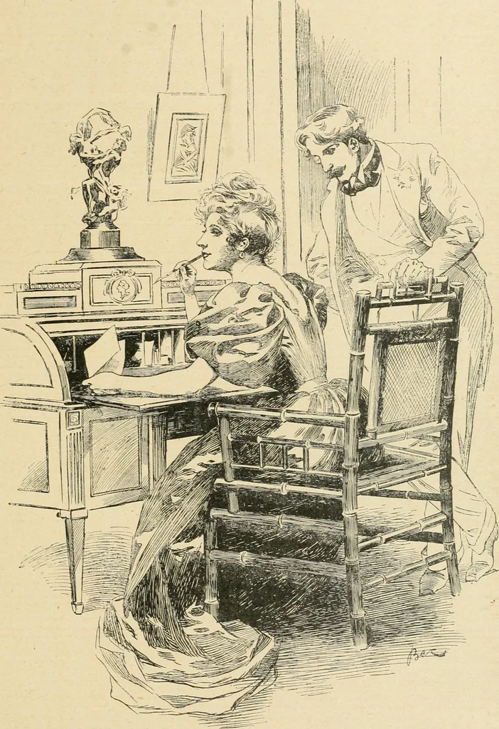 An illustration from La caricature et les caricaturistes ;, 1900, leaf 334