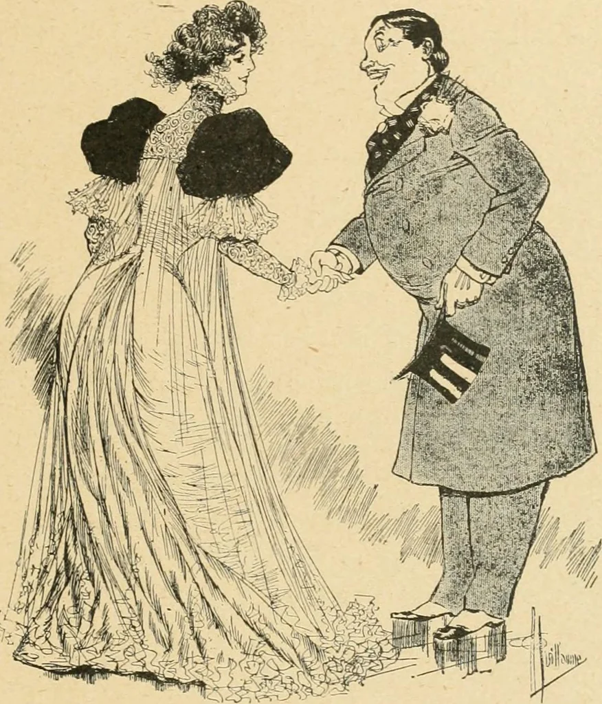 An illustration from La caricature et les caricaturistes ;, 1900, leaf 354