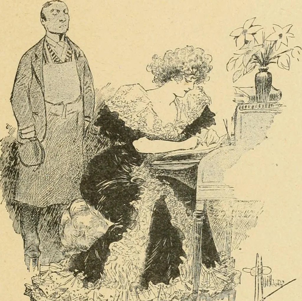 An illustration from La caricature et les caricaturistes ;, 1900, leaf 356
