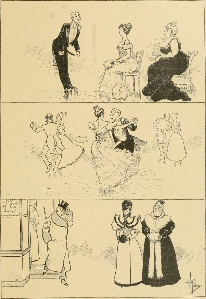 An illustration from La caricature et les caricaturistes ;, 1900, leaf 358