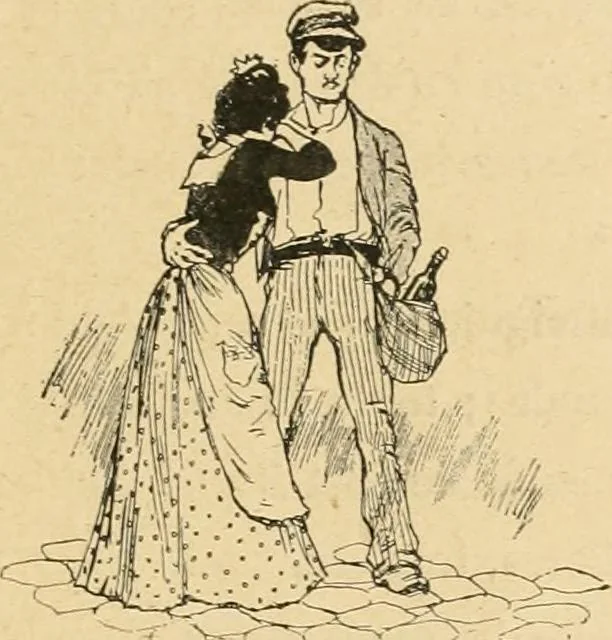 An illustration from La caricature et les caricaturistes ;, 1900, leaf 362