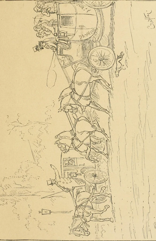 An illustration from La caricature et les caricaturistes ;, 1900, leaf 380