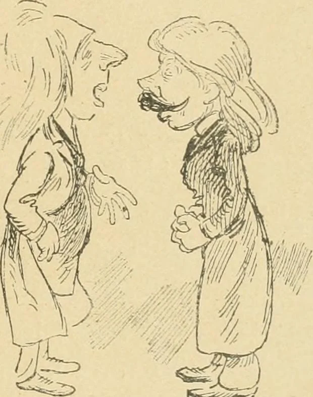 An illustration from La caricature et les caricaturistes ;, 1900, leaf 382