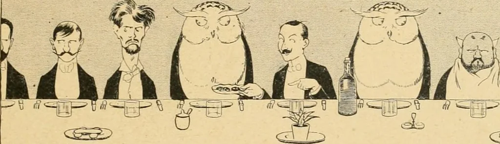 An illustration from La caricature et les caricaturistes ;, 1900, leaf 388