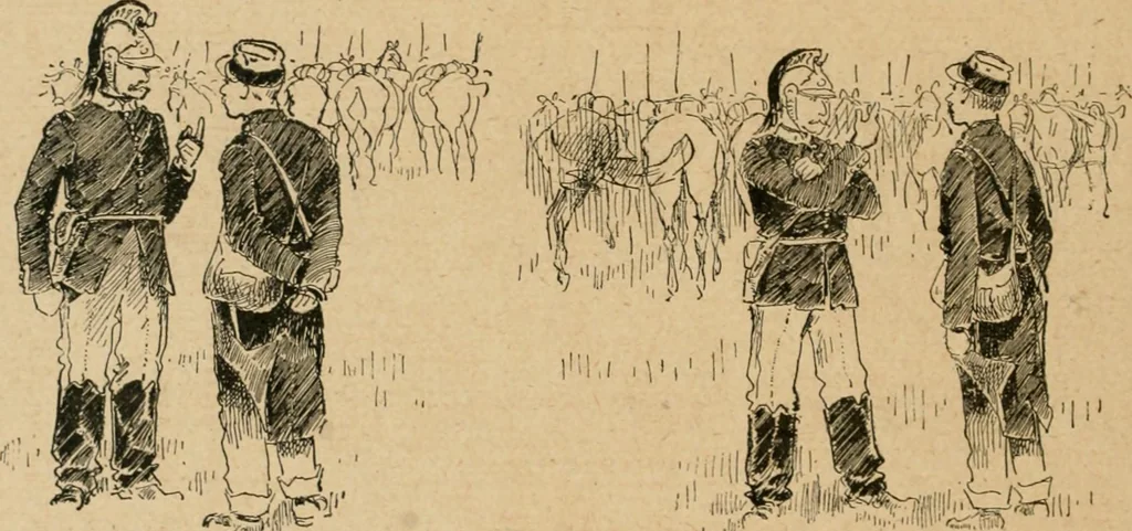 An illustration from La caricature et les caricaturistes ;, 1900, leaf 389