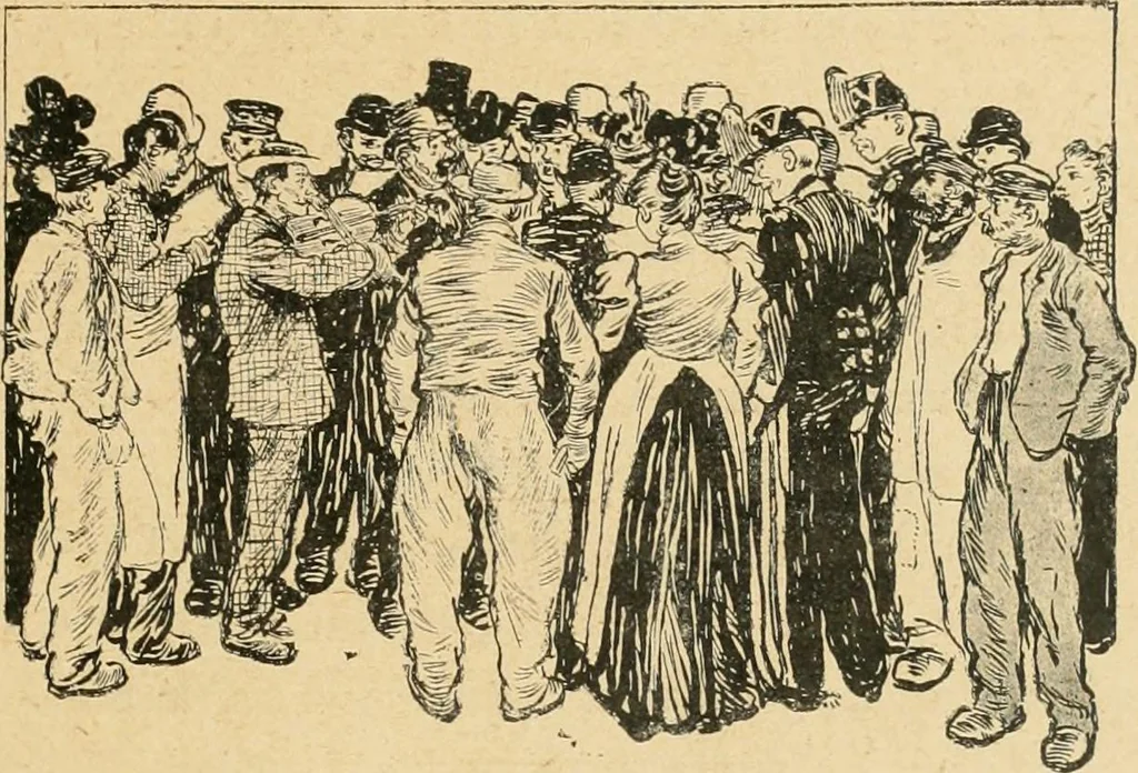 An illustration from La caricature et les caricaturistes ;, 1900, leaf 394