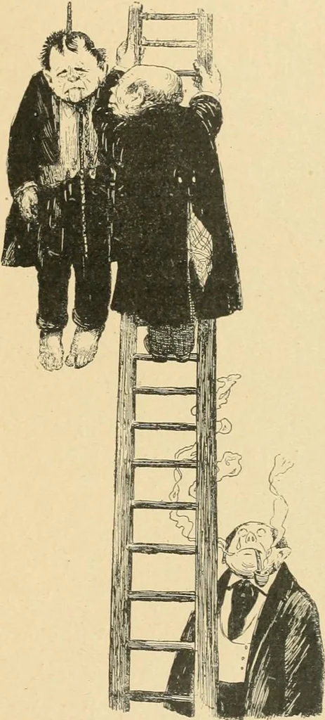 An illustration from La caricature et les caricaturistes ;, 1900, leaf 396
