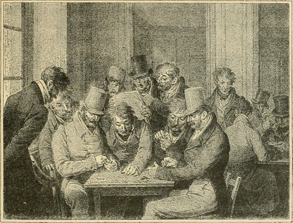 An illustration from La caricature et les caricaturistes ;, 1900, leaf 46
