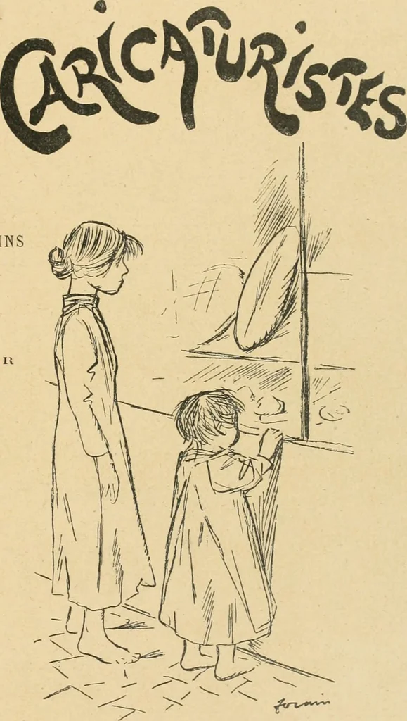 An illustration from La caricature et les caricaturistes ;, 1900, leaf 8