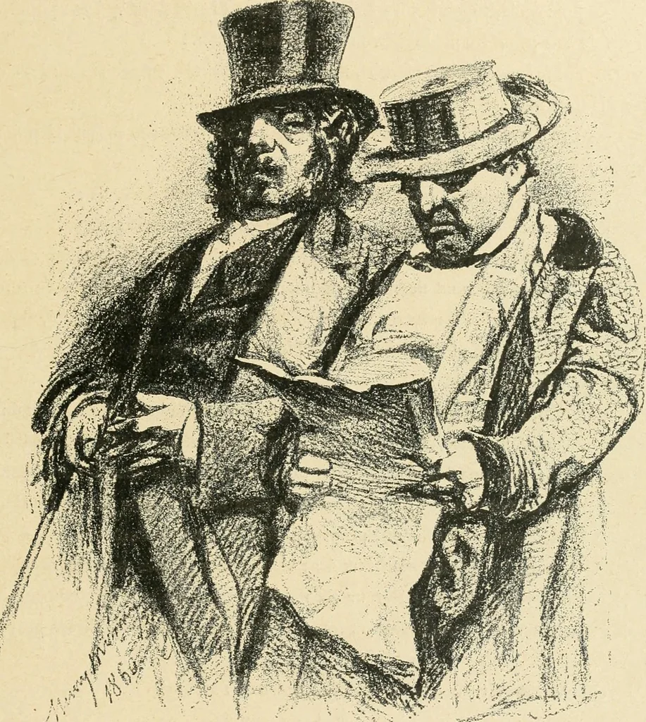 An illustration from La caricature et les caricaturistes ;, 1900, leaf 98