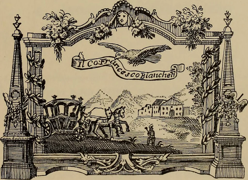 An illustration from La carrozza nella storia della locomozione, 1901, leaf 10