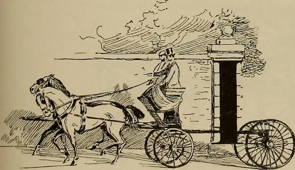 An illustration from La carrozza nella storia della locomozione, 1901, leaf 108