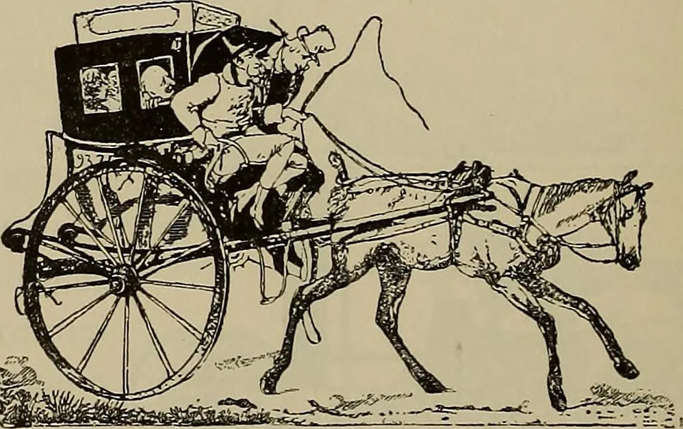An illustration from La carrozza nella storia della locomozione, 1901, leaf 109