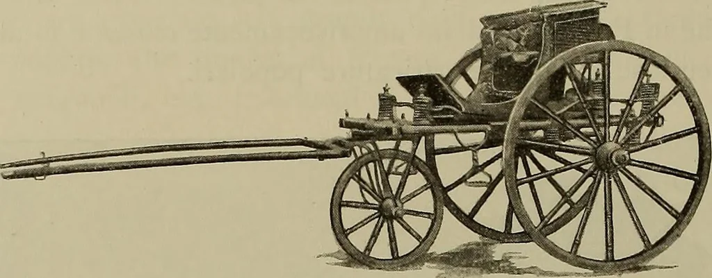 An illustration from La carrozza nella storia della locomozione, 1901, leaf 111