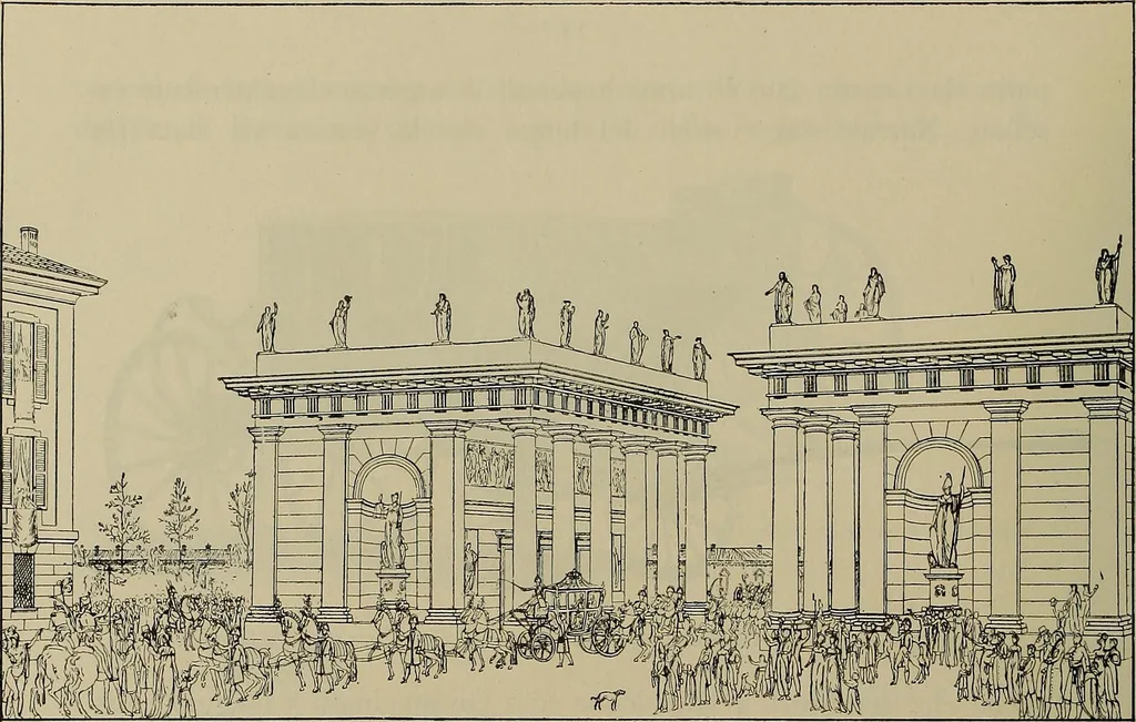 An illustration from La carrozza nella storia della locomozione, 1901, leaf 113