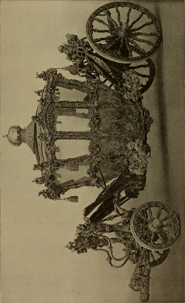 An illustration from La carrozza nella storia della locomozione, 1901, leaf 120