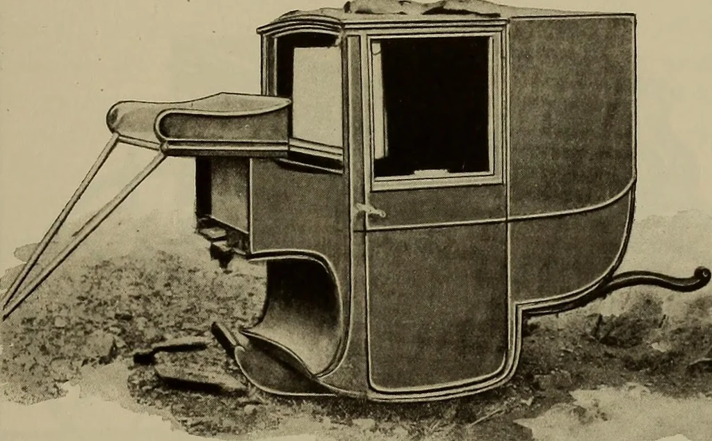 An illustration from La carrozza nella storia della locomozione, 1901, leaf 126