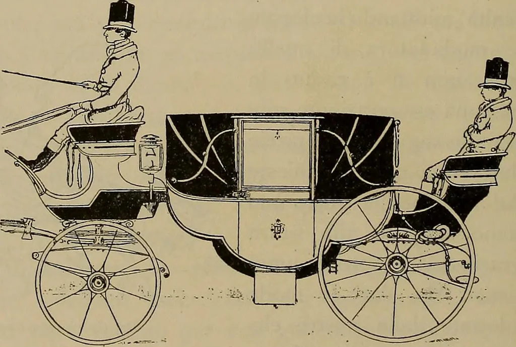 An illustration from La carrozza nella storia della locomozione, 1901, leaf 149
