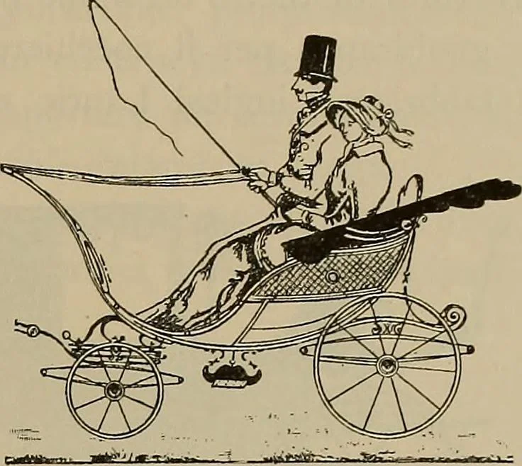 An illustration from La carrozza nella storia della locomozione, 1901, leaf 150