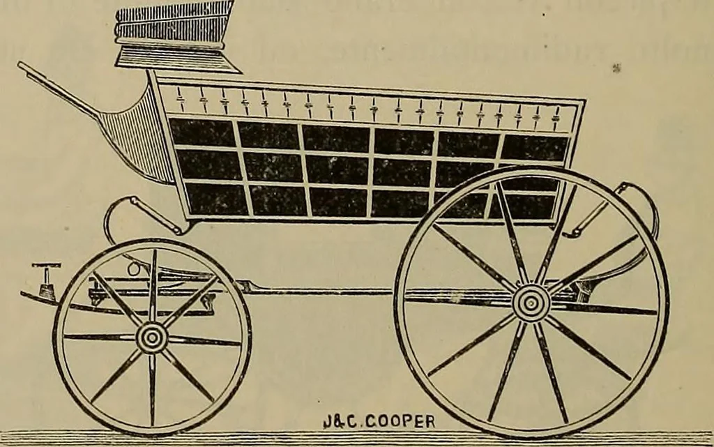 An illustration from La carrozza nella storia della locomozione, 1901, leaf 151