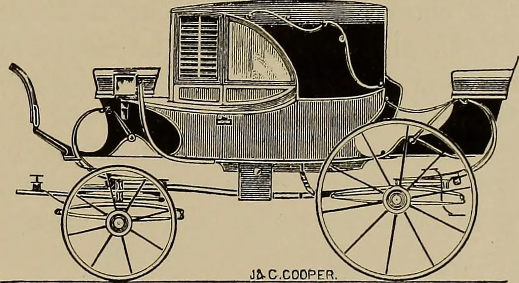An illustration from La carrozza nella storia della locomozione, 1901, leaf 152