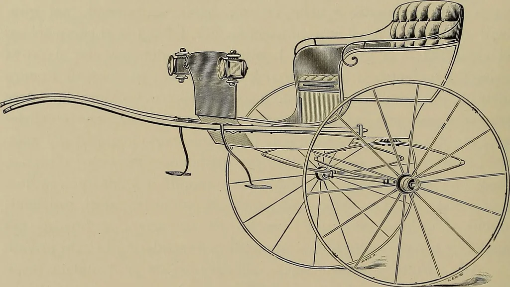 An illustration from La carrozza nella storia della locomozione, 1901, leaf 155
