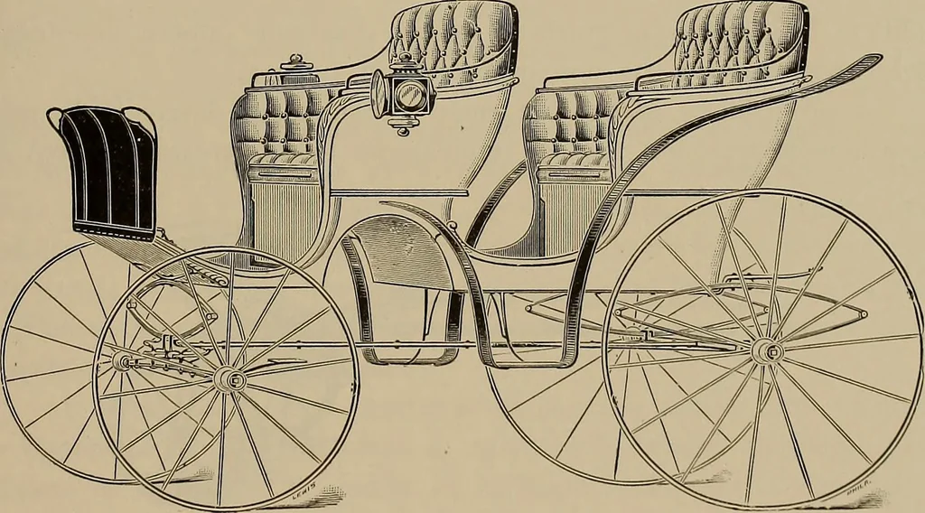 An illustration from La carrozza nella storia della locomozione, 1901, leaf 156
