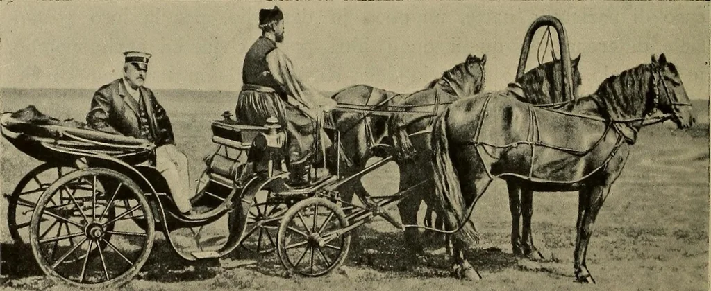 An illustration from La carrozza nella storia della locomozione, 1901, leaf 159