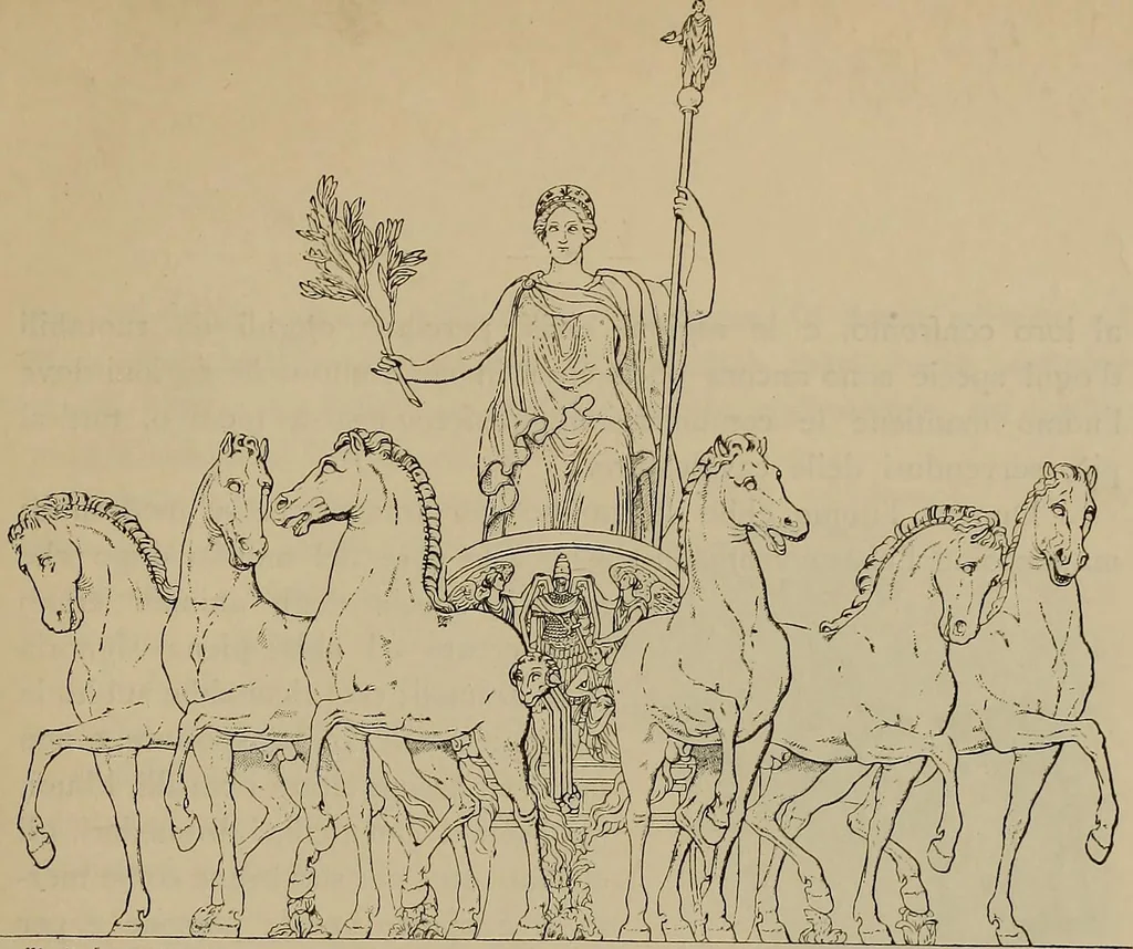 An illustration from La carrozza nella storia della locomozione, 1901, leaf 16