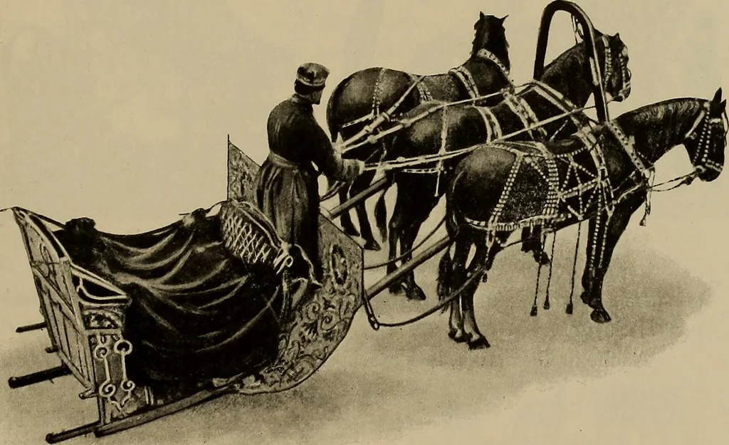 An illustration from La carrozza nella storia della locomozione, 1901, leaf 160
