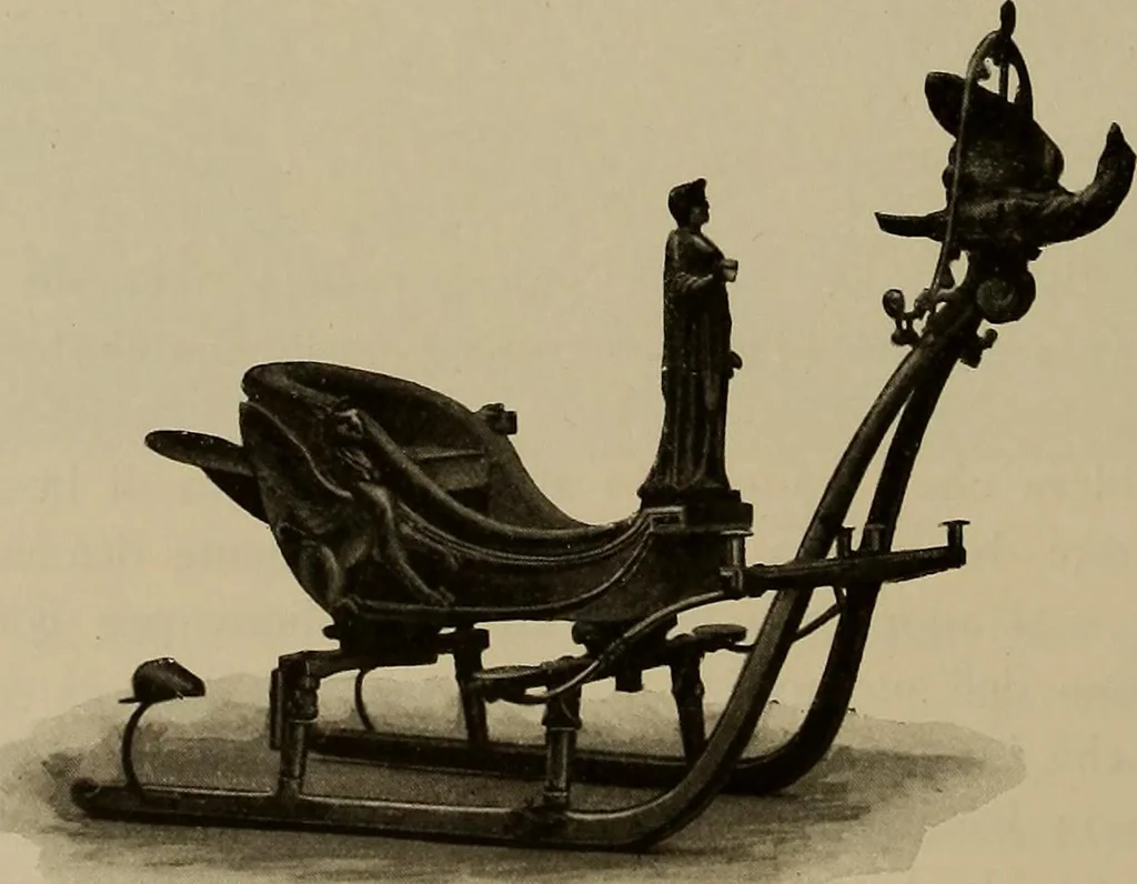 An illustration from La carrozza nella storia della locomozione, 1901, leaf 161