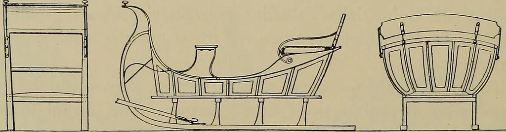 An illustration from La carrozza nella storia della locomozione, 1901, leaf 163