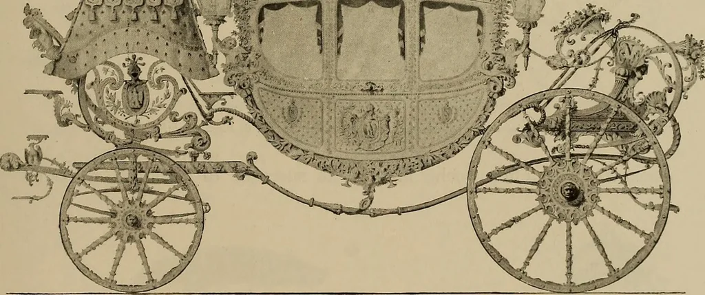 An illustration from La carrozza nella storia della locomozione, 1901, leaf 168