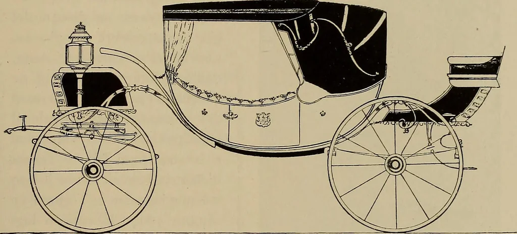 An illustration from La carrozza nella storia della locomozione, 1901, leaf 170