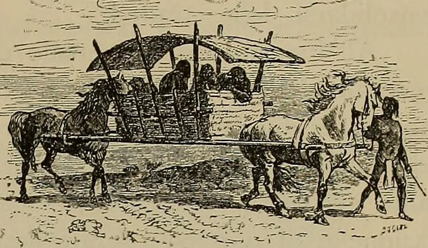 An illustration from La carrozza nella storia della locomozione, 1901, leaf 18