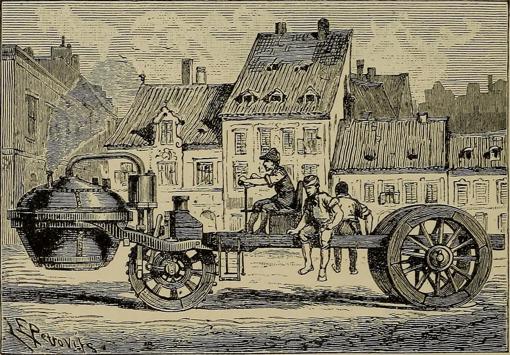 An illustration from La carrozza nella storia della locomozione, 1901, leaf 197