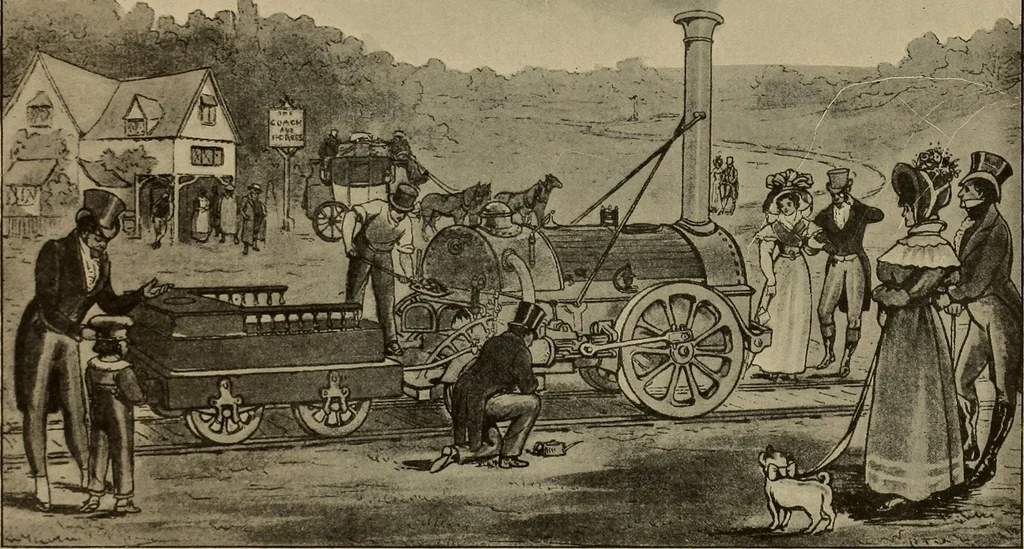 An illustration from La carrozza nella storia della locomozione, 1901, leaf 200